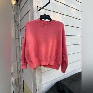 BKE Women's Coral/ Pink Crewneck Sweater